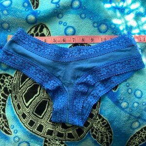 Victoria’s Secret new with tag cheeky, medium blue panties